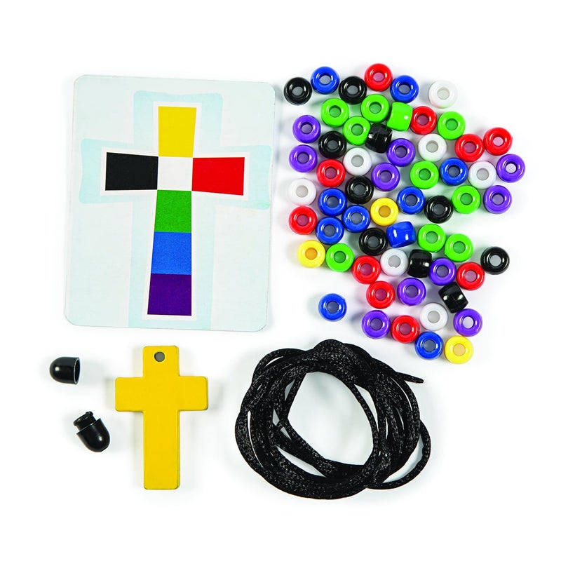 Fun Express Colors of Faith Rosary Craft Kit - Makes 12 - Sunday School Crafts for Kids and Fun Home Activities - Image 2